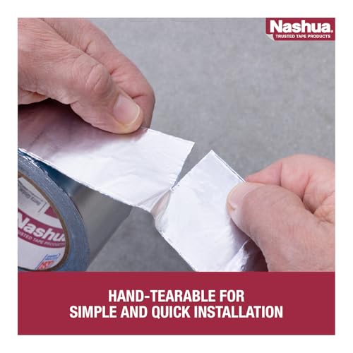 Nashua 361-11 Foil Tape for Waterproofing Repair, 11 mil Thick, 10 m Length, 48 mm Width , Aluminum
