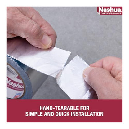Nashua 361-11 Foil Tape for Waterproofing Repair, 11 mil Thick, 10 m Length, 48 mm Width , Aluminum