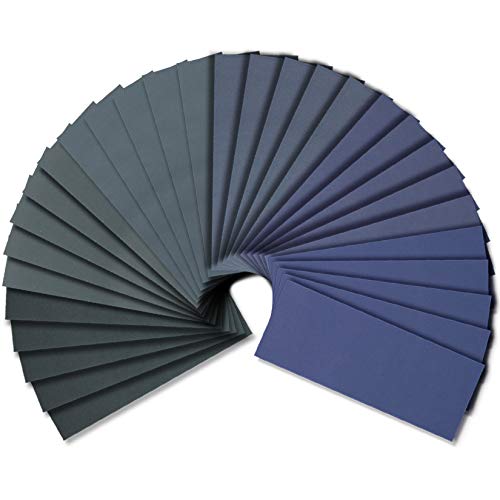 FRIMOONY Wet Dry Sandpaper, Assorted 3000/2500/2000/1500/1200/1000 Grit for Automotive Wood Sanding, 54 Sheets, For Plastic - style: 1000-3000