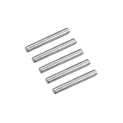 MECCANIXITY Fully Threaded Rod M4 x 25mm 0.7mm Thread Pitch 304 Stainless Steel Right Hand Threaded Rods Bar Studs 5 Pack - size: M4 x 25mm