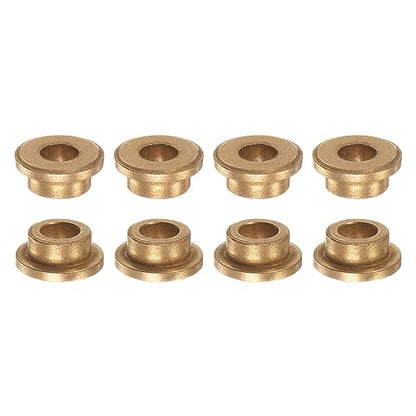 HARFINGTON 8pcs Flange Bearing Sleeve 6mmBore,10mmOD,6mm L,Bronze Bushing - size: 6mm x 10mm x 6mm