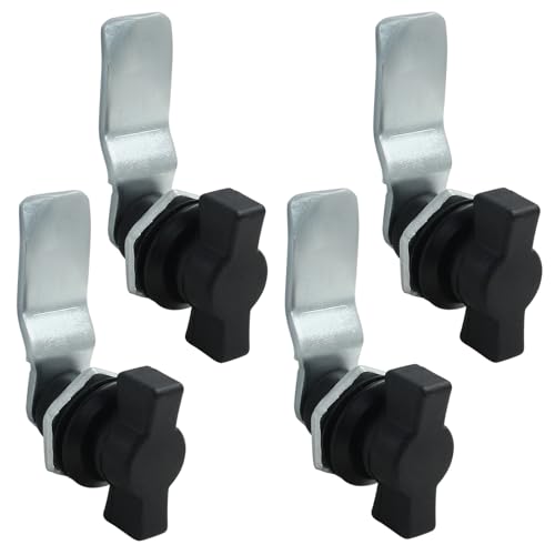 4 Pcs Thumb Cam Lock, T-Handle Swing Knob Latch for Cabinet Drawer - size: 4 Pack
