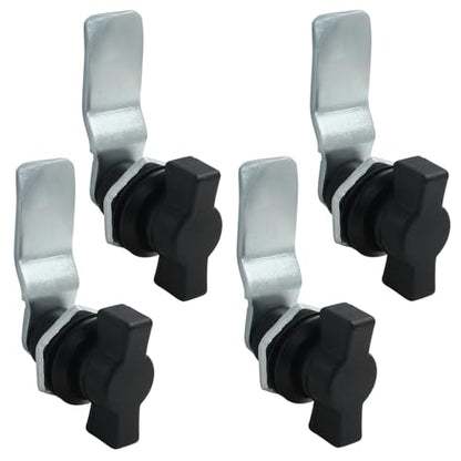 4 Pcs Thumb Cam Lock, T-Handle Swing Knob Latch for Cabinet Drawer - size: 4 Pack
