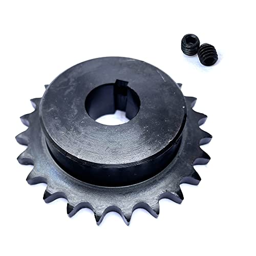 #40 Roller Chain Sprocket B Type 1" Bore Rust Prevention Hardened 24 Tooth - size: 1" Bore 24 Tooth, style: Apply #40 Roller Chain