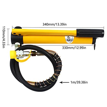 Hydraulic Hand Pump, 10 Ton High Pressure Hydraulic Hand Pump 10000 PSI Hydraulic Manual Pump, Hydraulic Hand Pump Manual Pump for Connecting Split Unit