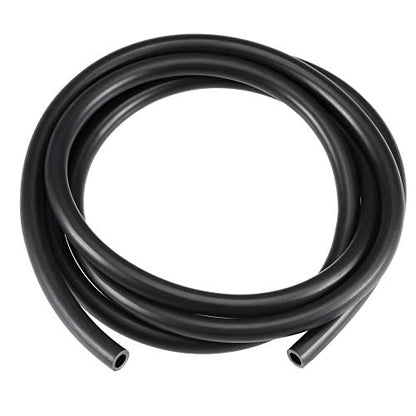 uxcell Lubricating Oil Hose, 4mm ID x 6mm(1/4") OD 3.3ft Rubber Water Hose Tubing Black - size: 4mm x 6mm