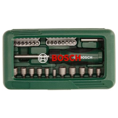 Bosch 2607019504 Screwdriver set (46 Piece), Assorted color