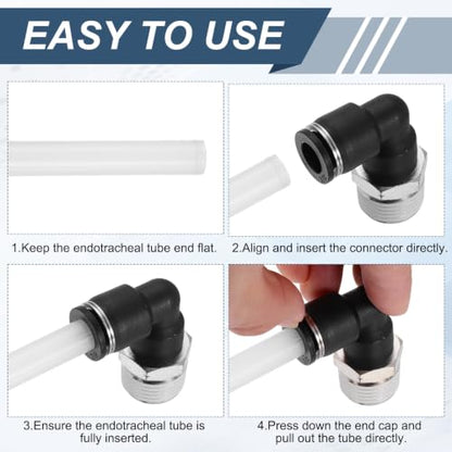 uxcell 12Pcs Push to Connect Fittings, 1/4"ODx1/8"NPT Brass - size: 1/4"ODx1/8"NPT