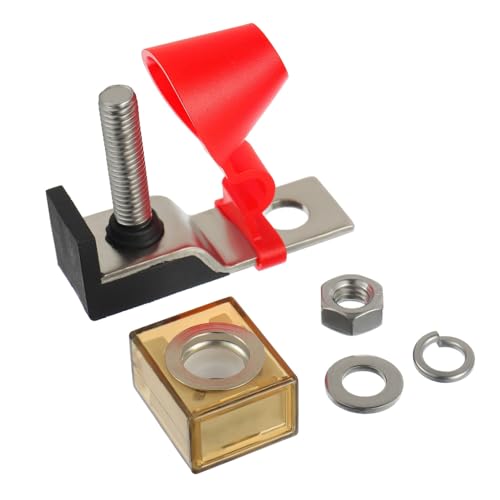 MRBF Terminal Fuse Block 50A，58V DC Maximum, Single Stud 5/16" (M8) Compact Marine Rated Battery Fuse,IP66, Waterproof Ignition Protected Battery Fuse 50 AMP - size: 50A