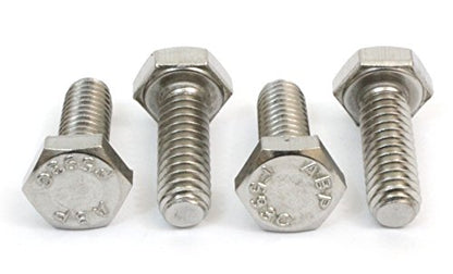 Bolt Dropper 5/16""-18 x 1 Stainless Hex Head Bolts (50 pk) - 18-8 Stainless Steel Self Tapping Sheet Metal Screws for Indoor and Outdoor Use, DIY Projects, Woodworking and More - size: 5/16"-18 x 1"