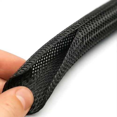 Electriduct 2" Hook Self Closing Wrap Around Sleeve - 25 Feet - Black - color: Black, size: 2 Inch