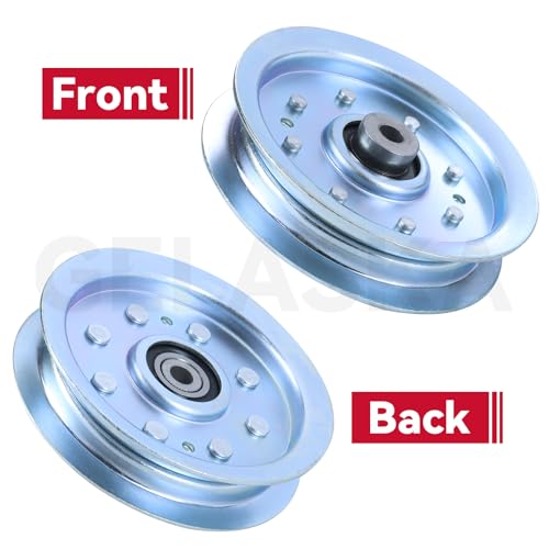 GELASKA 2 Pack 756-04129b Idler Pulley 4.25 for Cub Cadet 50 inch RZT 50 - color: A5 2x756-04129 White