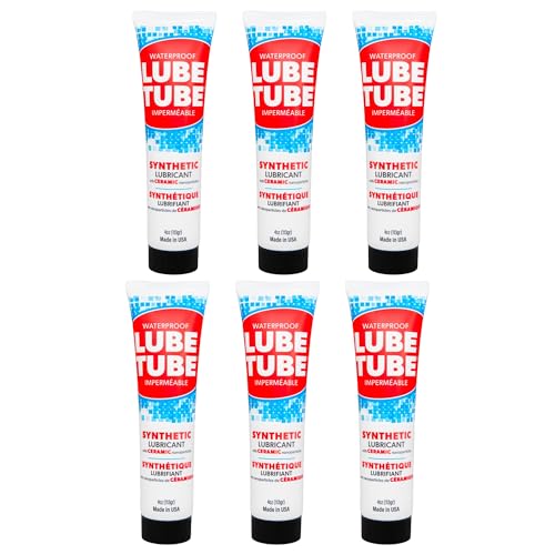LubeTube 4oz O-Ring Grease (6-Pack) – Stops Leaks on Pump & Filter Seals – Non-Sticky Synthetic Grease for Pool Equipment, Plumbing, RV & Marine – PFAS-Free, Food-Grade, Made in USA - size: 6 Pack
