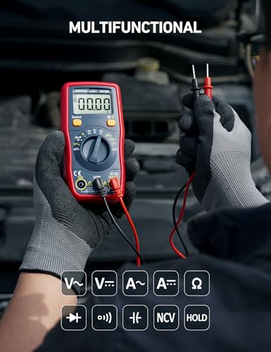 AstroAI DM130B Multimeter, 4000 Counts, Auto-Ranging, Capacitance Testing (Pack of 2) - size: 47.17 cubic inches (Pack of 2)