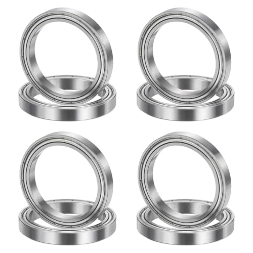 uxcell 8Pcs 6808ZZ 40mmx52mmx7mm Deep Groove Ball Bearings ABEC5 - size: 6808ZZ 40mmx52mmx7mm