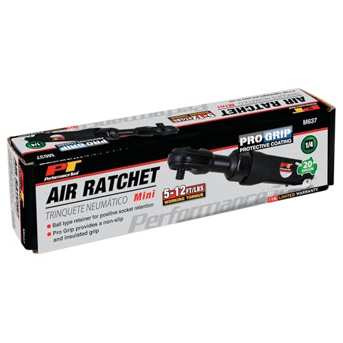 Performance Tool M637 1/4 in. Drive Compact Air Ratchet Wrench - size: 1/4" Dr Air Ratchet
