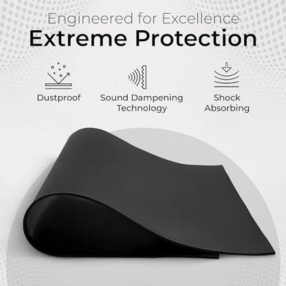Exactly Rubber - Commercial Grade Silicone Sheet, 60A Durometer Silicone Mat, -80 to 450°F Temperature Resistant Rubber Mat, Rubber Sheet with 350% Elongation, Made in The USA, 1/16 x 9” x 36”, Black - color: Black, size: 1/16 x 9 x 36
