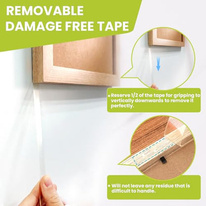 Double Sided Tape Heavy Duty, Removable Nano Adhesive Tape, 2" x 16.5FT - size: 2in x 16.5ft