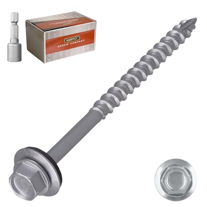 #10 x 3 Metal Roofing Screws, 150 PCS Hex Head Self Drilling Roof Screws - size: #10 x 3"