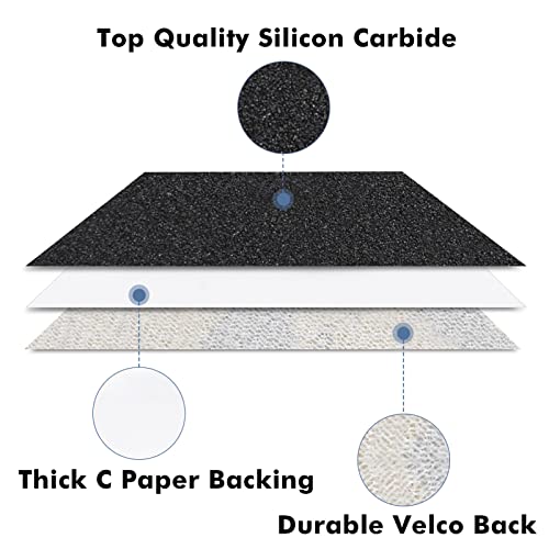 6 Inch 25 PCS 7000 Grit Sanding Disc Wet Dry Sandpaper Hook Loop Sand Paper - style: Grit 7000
