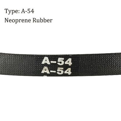 A-54 Drive V-Belt - [54-inch Inside Circumference] A-Section Rubber Drive Belt Wrapped for Transmission Use - size: A-54