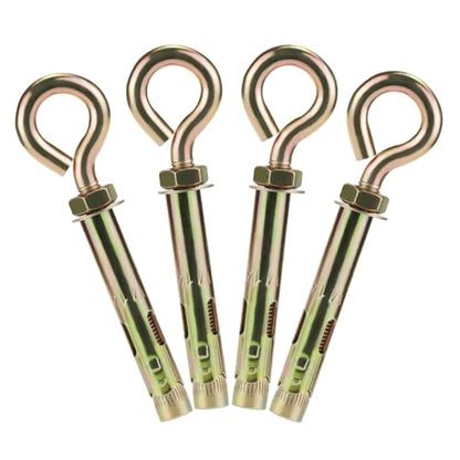 Concrete Eye Bolt Anchor,9/16" x 5-1/2" eyebolts Anchor for Brick - size: 9/16" x 5-1/2"