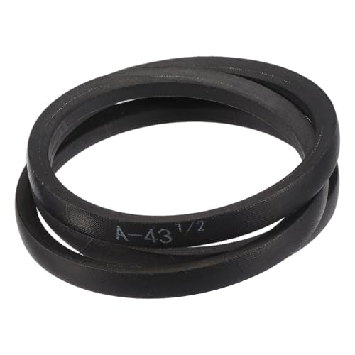 uxcell A43 1/2 Classic Wrapped V-Belt,45" Outer Circ A Profile,Black - size: A43 1/2