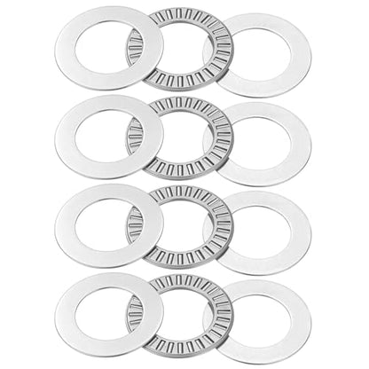 uxcell 4 Sets NTA1220 Thrust Needle Roller Bearings with Washers, ID 3/4" - size: NTA1220+2TWA, 3/4"x1-1/4"x4"