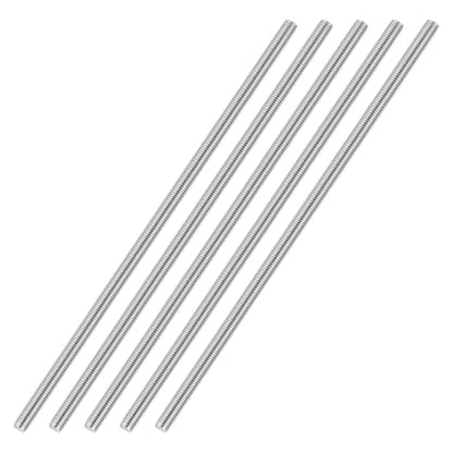 M3-0.5 Fully Threaded Rod 150mm Length Coarse Thread 5Pcs - size: M3-0.5 150mm