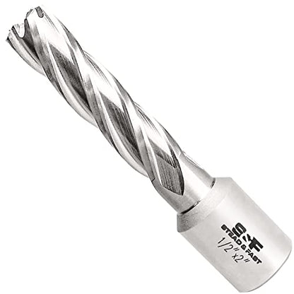S&F STEAD & FAST Annular Cutter with Pilot Pin 1/2" x 2" DOC, Mag Drill Bit - size: 1/2" x 2"
