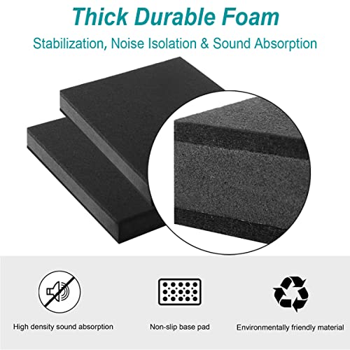 for 5''- 8'' Studio Monitor Speaker Noise Isolation Pads 3-Layer Acoustic Stand Riser Foam Subwoofer Isolation Pad Audio Vibration Platform Stabilizer - size: Medium - for 5-8 inches