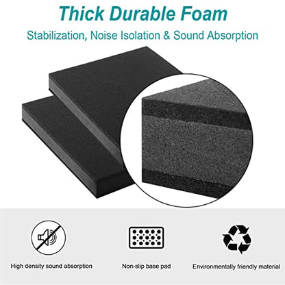 for 5''- 8'' Studio Monitor Speaker Noise Isolation Pads 3-Layer Acoustic Stand Riser Foam Subwoofer Isolation Pad Audio Vibration Platform Stabilizer - size: Medium - for 5-8 inches