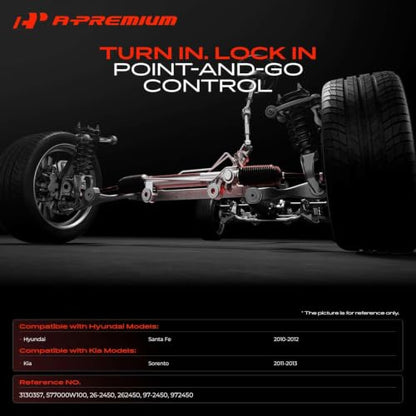 A-Premium Hydraulic Power Steering Rack and Pinion Assembly - style: Rack & Pinion