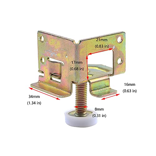 Antrader 4 Pack Adjustable Leveler Legs w/Corner Protector Guard Brackets