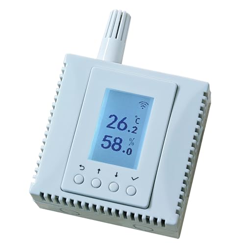 WiFi Temperature Humidity Monitor, Thermometer, Environmental Sensor, Supports MQTT, BACnet, SNMP, Modbus TCP, Home Assistant Ready, Email/IFTTT