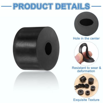 uxcell 12Pcs Rubber Vibration Isolation Washers 40mm OD x 12mm ID x 25mm T - size: 40mm OD x 12mm ID x 25mm Thick