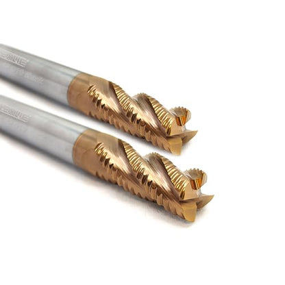 Tools Carbide Roughing End Mill Square Carbide End Mills for Steel Cutting, 4 Flute D10mm Shank (D10-75L 4F 2pcs) - size: 4Flute D10-75L 2PCS
