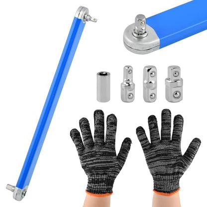 15" Offset Extension Wrench Impact Ready Socket Ratchet Extender Tool