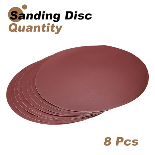 uxcell 8pcs 12-Inch PSA Sanding Discs, 2000 Grits Aluminum Oxide Self Adhesive Stick Back Sandpapers, No-Hole Round Wet/Dry Sander Papers, Sand Auto Car Paint, Wood, Metal - size: 2000 Grits