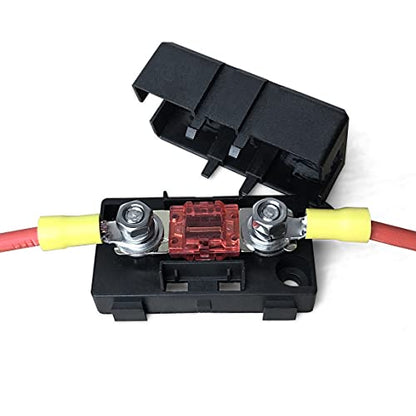 MGI SpeedWare Mini-ANL/MIDI Inline Fuse Holder with Cover and Bolt-Down Studs (40A Fuse) - size: 40A Fuse