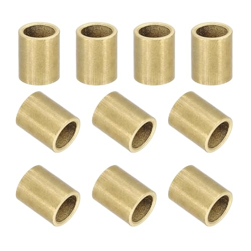 uxcell 20Pcs Sleeve Bearings, 6mm Bore x 8mm OD x 10mm Length, Self-Lubricating Sintered Bronze Bushings - size: 6mm Bore x 8mm OD x 10mm Length