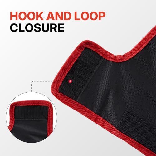 BLACK CANYON Wrench Roll Up Pouch, Waterproof, Wear-Resistant, Wrench Roll with Handle, Wrench Organizer for Manufacturing, Construction - size: 19 Pockets Metric