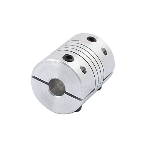 uxcell 6.35mm to 8mm Shaft Coupling 25mm Length 20mm Diameter Stepper Motor Coupler Aluminum Alloy Joint Connector for 3D Printer CNC Machine DIY Encoder - size: 6.35-8mm