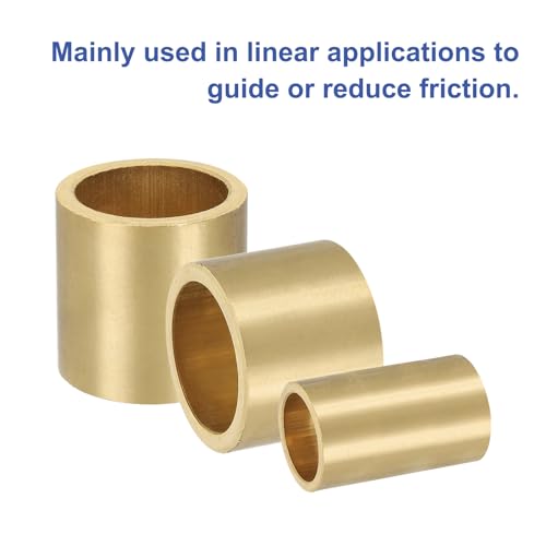 uxcell 50Pcs Sleeve Bearings, 4mm Bore x 6mm OD x 4mm Length, Self-Lubricating Sintered Bronze Bushings - size: 4mm Bore x 6mm OD x 4mm Length