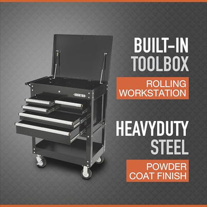 Ironton 30in. 5-Drawer Mechanic's Tool Cart, 700-Lb. Capacity - size: 5 Drawer