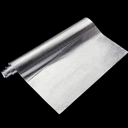 BBTO Heat Reflective Sheet Adhesive Backed Aluminized Fiberglass Heat Shield Tape Protection Barrier Heat Shield Resistant Material for Hose and Auto Use Heat Insulation Sheet(Silver, 12 x 24 Inch) - color: Silver, size: 12 x 24 Inch