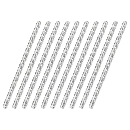 uxcell 10Pcs Fully Threaded Rod M2 x 0.4mm Pitch 40mm/1.6 Inch Threaded - size: M2x0.4mmx40mm