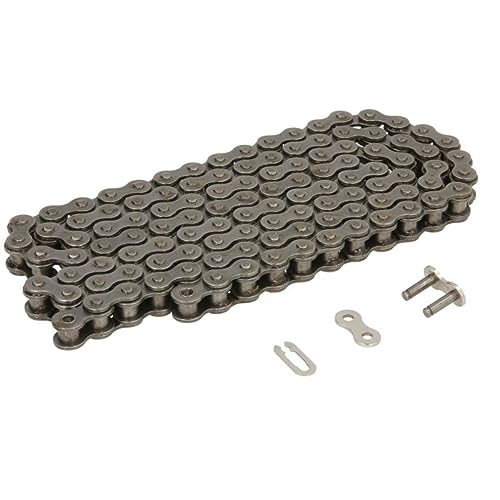JT Chain JTC420HDR112SL (420 Series) Black Steel 112 Link Heavy Duty Non O-Ring Chain with Connecting Link - size: 112-Links