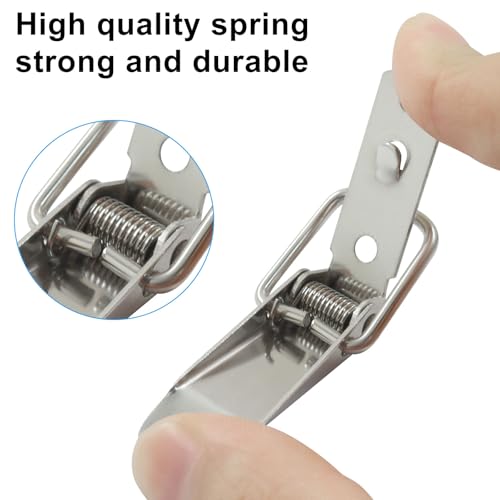 4 Sets 90 Degree Tool Box Hood Locks Latches with Lock Button - style: 4 set with Lock Button