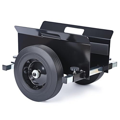 Heavy Duty Panel Dolly,10" Rubber Wheels Adjustable Drywall Cart - color: Black